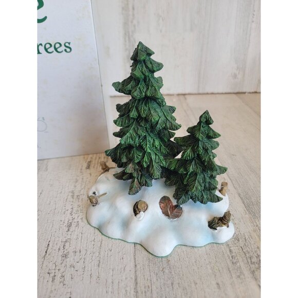 Dept 56 52619 Double pine trees village accessory xmas - Picture 7 of 9